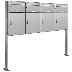 Vierer Standanlage mit Paketfächern